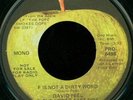 DAVID PEEL 1972 F Not A Dirty Word Apple Promo 7