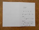 GENESIS PETER GABRIEL HAND WRITTEN SIGNED THANKYOU CARD SO 1982