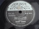 BOBBY DARIN MULTIPLICATION RARE 78 RPM RECORD