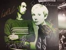 THE CHARLATANS / FULLY AUTOGRAPHED LP / UP TO OUR HIPS / 5012093914718