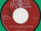 LINDA HAYES (w/ group) Our Love's Forever Blessed 45rpm Hollywood 1955