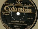 Chickasaw Syncopators, Memphis Rag, Chickasaw Stomp, Columbia 14301 78 rpm E