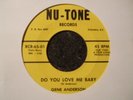 NORTHERN - GENE ANDERSON - DO YOU LOVE ME BABY - NU-TONE - LISTEN