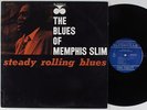 MEMPHIS SLIM Steady Rolling Blues BLUESVILLE LP VG++