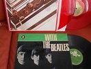 THE BEATLES 1st Or.1963 LP With The Beatles +2LP Rotes-Red Vinyl 1962-1966
