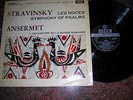 STRAVINSKY - LES NOCES / SYMPHONY OF PSALMS ANSERMET DECCA STEREO SXL 2277