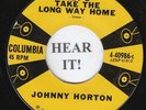 Johnny Horton ROCKABILLY 45 (Columbia 40986) Let's Take the Long Way Home   VG++