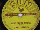 Hear Rockabilly 78 rpm CARL PERKINS Blue Suede Shoes SUN 234