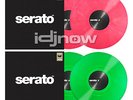Serato Scratch Live Green & Pink 12-inch DJ Turntable Control Vinyl Package