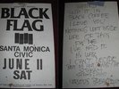 vintage org RARE BLACK FLAG & 1st SET LIST 2sided 11x17 Punk Flyer poster rock