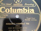 SUNSHINE BOYS 78rpm Huggable Kissable You My Troubles Are Over COLUMBIA 1790-D