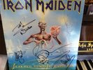 IRON MAIDEN Seventh Son SIGNED Vinyl by band,Bruce Dickinson Etc