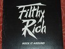 Filthy Rich Rock It Around Private Rare Metal rock LP Vinyl