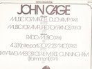 JOHN CAGE   1975 Nova Musicha N°1  Italian CRAMPS Records  940 515 MINT