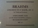 1928 Joseph SZIGETI BRAHMS  VIOLIN CONCERTO Hamilton Harti Halle Orch 78