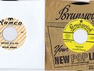 Waylon Jennings- 4 rare 45s on Brunswick, Trend, Ramco