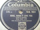 MISS HUE LEE*ROSE ROSE I LOVE YOU/AN AUTUMN MELODY*Ex
