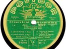 GREEN POLYDOR SINGLE: FEINBERG PLAYS BACH KEYBOARD PIECES (1929)