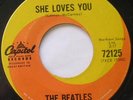 THE BEATLES She loves you CANADA CAPITOL 72125 ORIG Orange swirl 1963 45 Ex