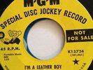 LEATHER BOY - I'm A Leather Boy - killer 60's punk psych MOTORCYCLE mod DJ 45