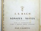 VEGA LP JS BACH - 6 SONATAS & PARTITAS FOR VIOLIN SOLO - JEAN CHAMPEIL 