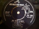 MICHAEL COX  GEE WHAT A PARTY  (JOE MEEK ) RARE   UK 1963  HMV  POP 1220  N/MINT