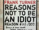 Frank Turner Reasons Not To Be An Idiot VINYL RARE
