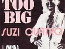 SUZI QUATRO  Too Big  PICTURE SLEEVE 7