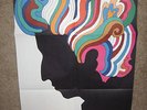 MILTON GLASER vintage BOB DYLAN original 1966 POSTER psychedelic portrait art