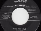 Popcorn Exotica 45 - Stel Stevens - Give Me Love / Green Mansions - LISTEN