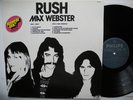 RUSH/MAX WEBSTER Rock On LP 1977 sweden only album w/ inserts + stickers