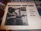 MISSISSIPPI JOHN HURT RARE PIEDMONT LP