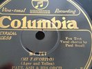 PAUL ASH & HIS ORCH 78rpm My Pet / Dolores COLUMBIA 1349-D