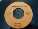 Billy Byrd I can't make it without you rare soul on Communication
