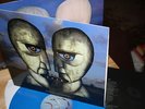 pink floyd / the division bell, blue vinyl with insert, excellent, top, rare