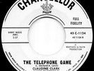 CLAUDINE CLARK -HEAR IT-1962 DJ COPY- THE TELEPHONE GAME / WALKIN THU A CEMETERY