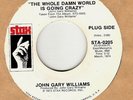 45rpm record; JOHN GARY WILLIAMS , ASK THE LONELY ' 70'S SOUL ' RARE '