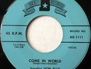 Don Ellis ROCKABILLY 45 Come In World / Blue Diamonds on Bee Label HEAR #BB103