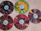 5 VINTAGE RARE 1940 PSYCHEDELIC COLOR WAX VINYL 78 RECORD MORRISON SEATTLE WASH