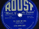Hear R&B Blues 78 rpm LITTLE JIMMY SCOTT I'll Close My Eyes ROOST 603