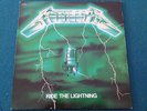 METALLICA ride the lightning LP 1984 ORIGINAL bernett GREEN cover FRENCH PRESS