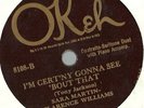 Sara Martin, Clarence Williams, Thomas Waller, Squabbling Blues Okeh 8108 78 rpm