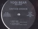 CRITICS CHOICE Party Rap / Young Boyz YOGI BEAR 12