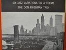 THE DON FRIEDMAN TRIO-A DAY IN THE CITY-ORIGINAL WHITE LABEL DG PROMO LP