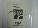RUSH (NEW YORK DOLLS) ORIGINAL SIGNED CANADIAN CONCERT FLYER 1973 MOON ERA