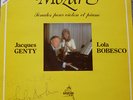 LOLA BOBESCO - JACQUES GENTY / MOZART / DUCHESNE signed 