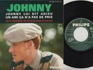 Johnny HALLYDAY * 45 Ts EP * Johnny lui dit adieu * BANDEAU NOIR *