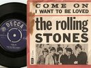 THE ROLLING STONES COME ON DANISH PS+45 1963 MOD FREAKBEAT R&B GARAGE RED SLEEVE
