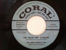 HEAR Johnny Burnette TRIO Train Kept a-Rolling 45 original RARE Rockabilly