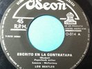 THE BEATLES - Ultra rarity from NICARAGUA - Paperback writer / Rain ODEON BLACK